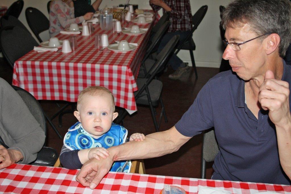 Claude Bélanger et son petit-fils Kayden Bélanger