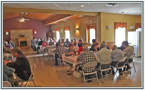 Brunch participants of the Annual General Meeting in St-Pie-de-Bagot.