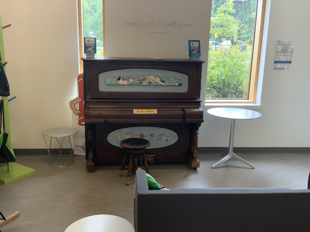 A piano...