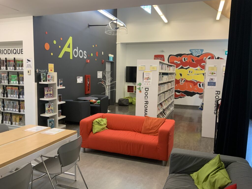 Comfortable furniture to encourage reading.