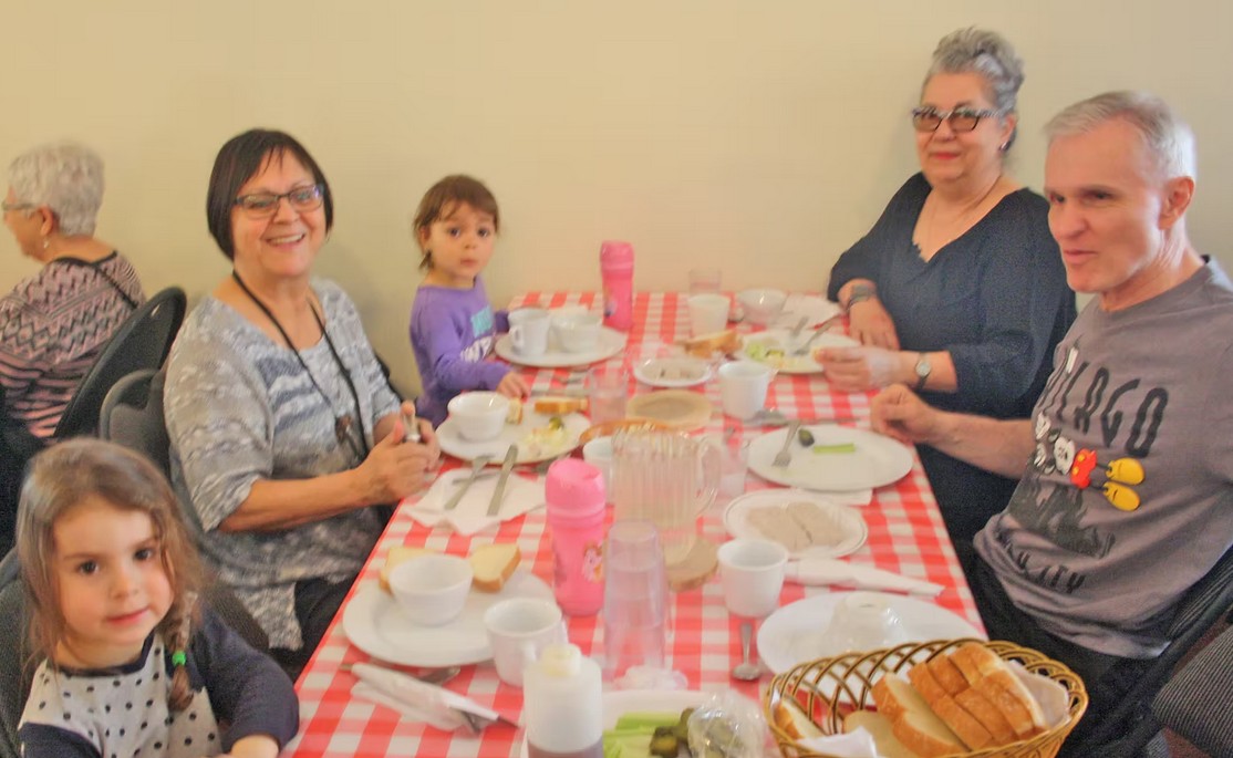 Sylvie Forcier and her two daughters, Raymonde Forcier and Michel Messier.