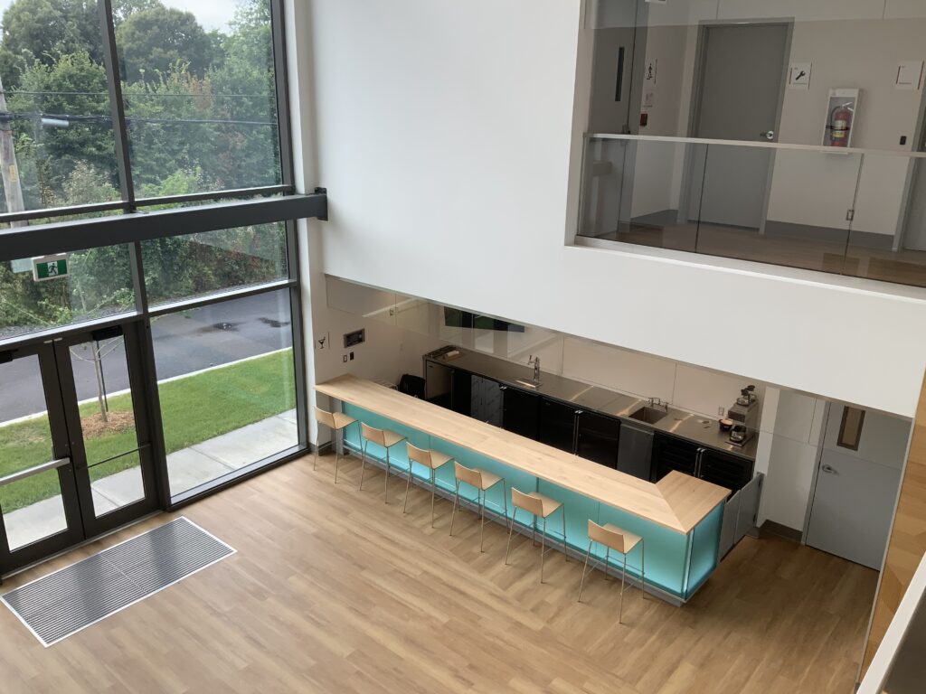 A small dining area